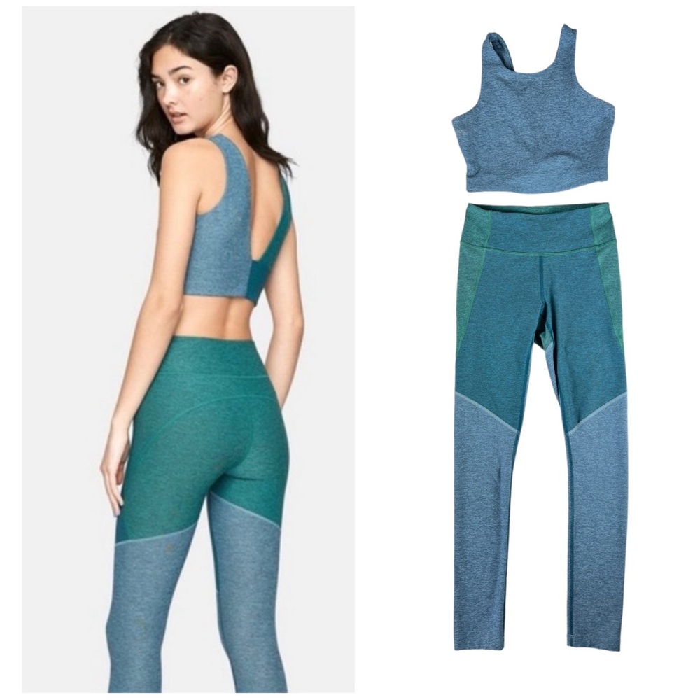 Outdoor Voices Tritone Set Venus Top & Leggings Size XS 2 piece set